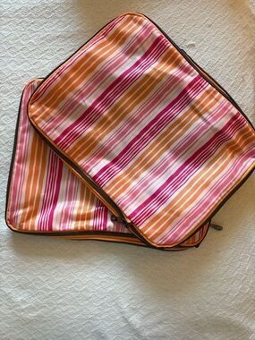 lug Love Waves Pink Compression Packing Cubes — Pink & Orange NWOT